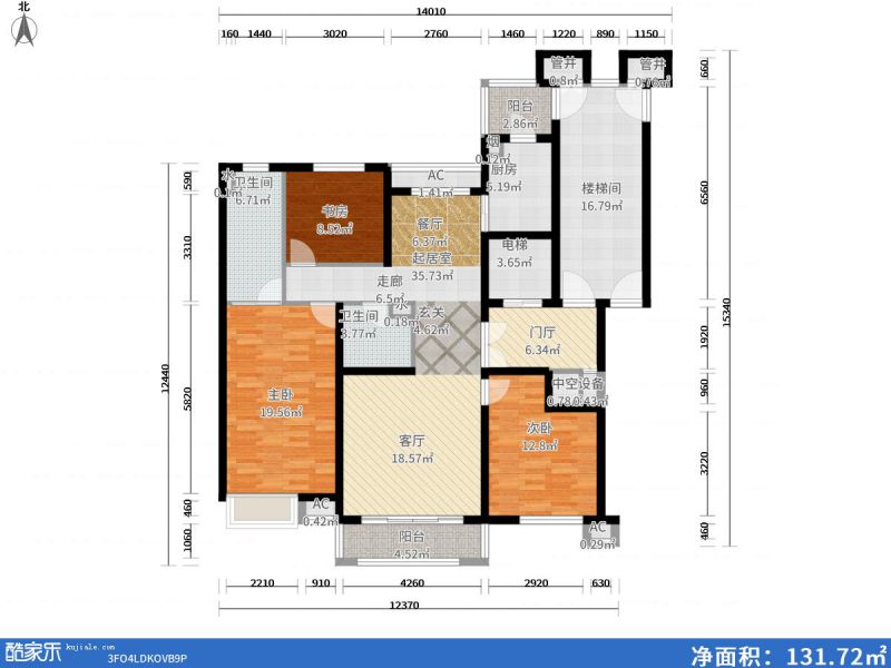 包頭裝修方案包頭燕趙錦河灣192㎡