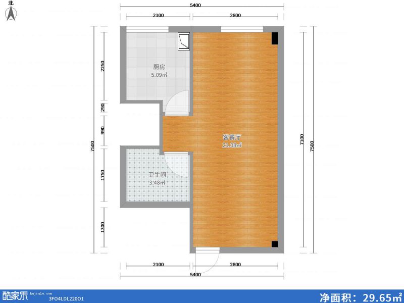 包頭裝修方案包頭燕趙錦河灣37㎡